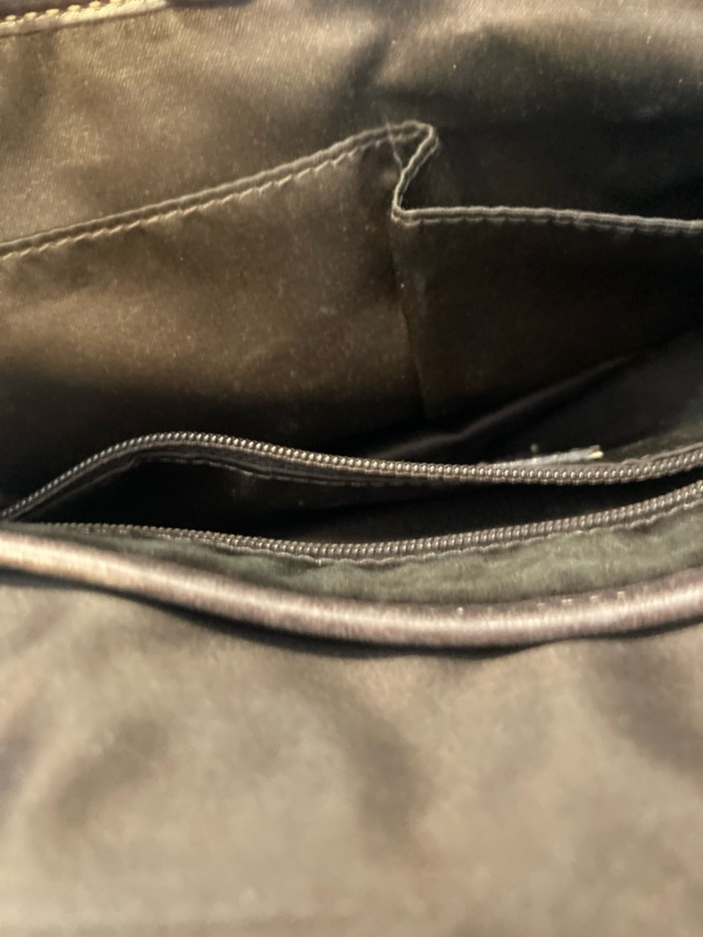 COACH Chocolate Brown/Taupe East West Messenger Leather Bag - Picture 10 of 10